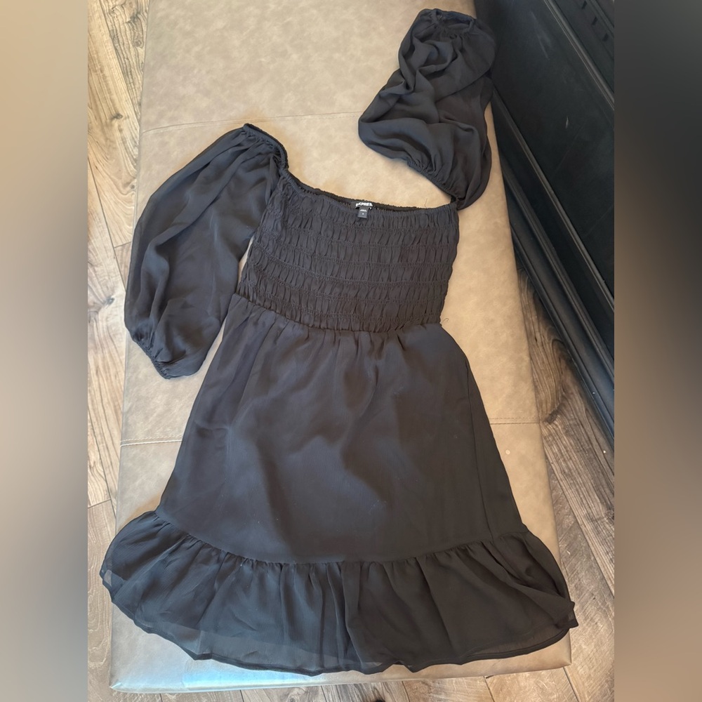 Express Black Long Sleeve Dress